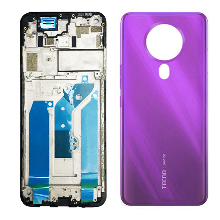 Picture of Tecno Spark 6 Full Body Housing (LCD Frame and Back Panel) Replacement Spare Parts