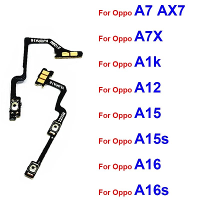 Picture of Oppo OPPO A7 A12 A15 A15S A16 A16S AX7 A1K Power on off Switch Button Side Volume Up Down Buttons Flex Cable Replacement Parts