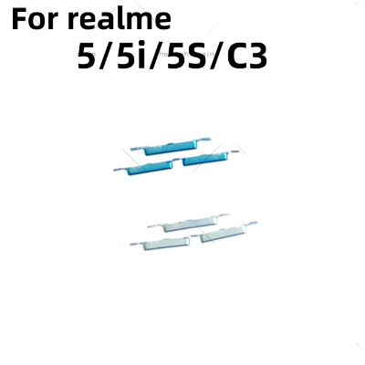 Picture of Compatible with Realme 5 5i 5s C3 External Side Buttons Power On Off + Volume Control Button Outside Side Keys