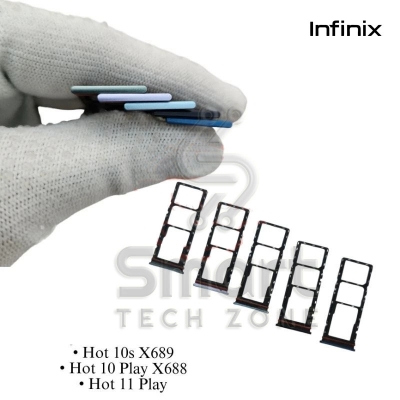 Picture of For Infinix Hot 9 Play X680/ Hot 10s X689/ Hot 10 Play X688 Sim Tray and SD Card Slot with Sim Ejector