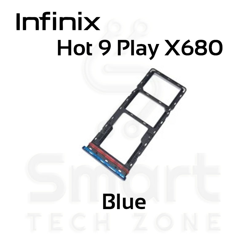 Picture of For Infinix Hot 9 Play X680/ Hot 10s X689/ Hot 10 Play X688 Sim Tray and SD Card Slot with Sim Ejector