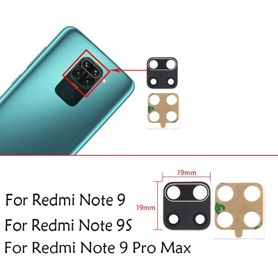 Picture of Back Rear Camera Lens Glass Compatible with Xiaomi Redmi Note 9s 10 10s pro 9a 9c 5g/mi 10 10t note 10 pro Mi Note 10 Lite  11 lite Camera Lens Glass Without Frame