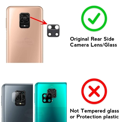 Picture of Back Rear Camera Lens Glass Compatible with Xiaomi Redmi Note 9s 10 10s pro 9a 9c 5g/mi 10 10t note 10 pro Mi Note 10 Lite  11 lite Camera Lens Glass Without Frame