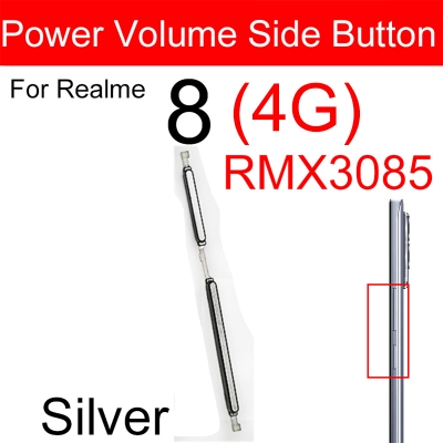 Picture of Realme 8 4G RMX3085/8 Pro RMX3081 External Side Buttons Power On/Off and Volume Control Replacement Keys