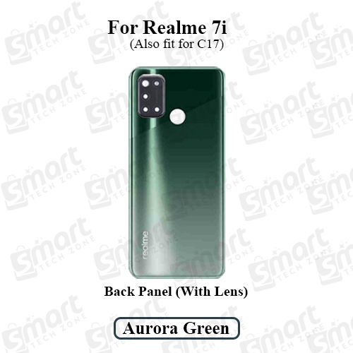 Picture of Realme C17/7i Back Housing Frame / Back Panel / Backshell / With Camera Glass Replacement Spare Parts