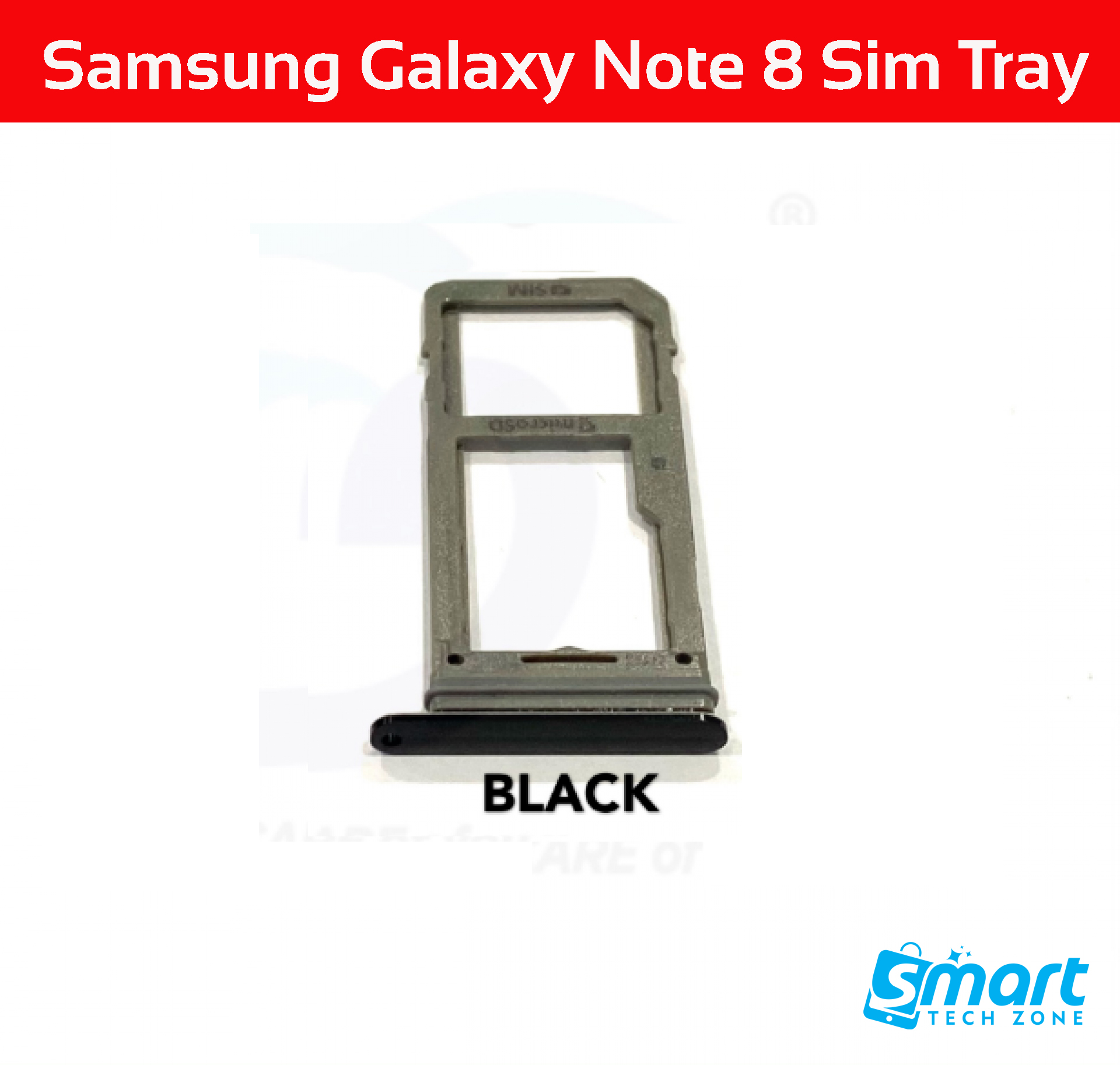 Picture of Sim Tray SD Card Tray Holder Card Compatible with Samsung Galaxy Note 8 N950 With Sim Ejector Pin Replacement Part