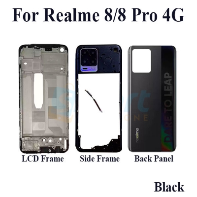 Picture of Realme 8 8 Pro 4G Full Body Housing With Camera Glass (LCD Frame, Side/Middle Frame, Back Panel/Backshell)
