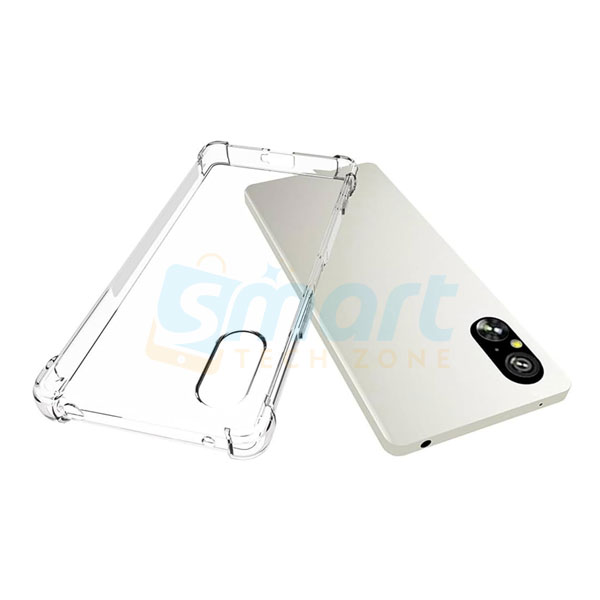 Picture of Shockproof Back Cover Case for For Sony Experia 11ii 5 5ii 10 10ii XZ1 XZ2 XZ3 XZ4 Raised Bump for Camera & Screen Protection | Ultra Clear Soft Silicone Back Cover for Shockproof Back Cover Case (Transparent)