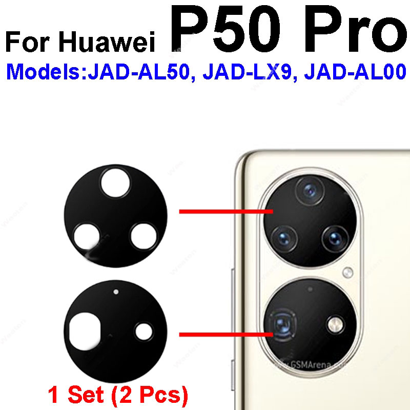 Picture of Main Camera Lens Glass Cover For Huawei P50 P60 Pro Art Camera Protection Glass Cover