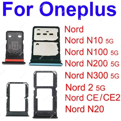 Picture of Sim Tray SD Card Tray Holder Card Compatible with OnePlus Nord 2 Nord N10 N20 N100 N200 N300 Nord CE CE2 5G With Sim Ejector Pin Replacement Part