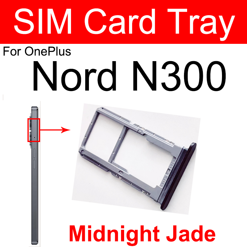 Picture of Sim Tray SD Card Tray Holder Card Compatible with OnePlus Nord 2 Nord N10 N20 N100 N200 N300 Nord CE CE2 5G With Sim Ejector Pin Replacement Part