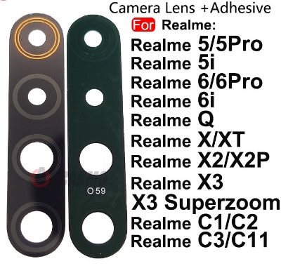 Picture of Main Camera Lens Glass Cover For Realme 5 5i 5 Pro 6 6i 6 Pro C2 C3 C11 X2 X2 Pro X3 Q Art Camera Protection Glass Cover