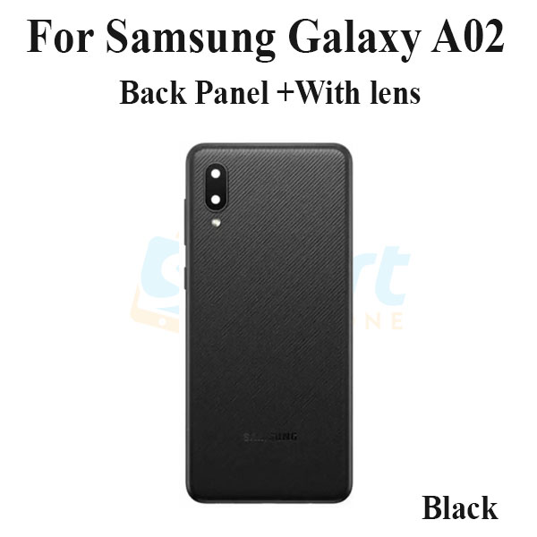Picture of For Samsung Galaxy A02 LCD Frame + Back Panel Housing + Without Camera Glass Back shell Replacement Spare Parts