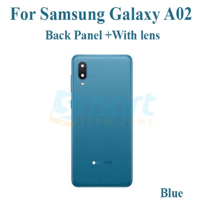 Picture of For Samsung Galaxy A02 LCD Frame + Back Panel Housing + Without Camera Glass Back shell Replacement Spare Parts