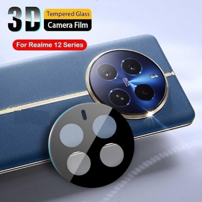 Picture of 3D Back Camera Lens Glass Protector for Realme 13 Pro/ 13 Pro Plus | Full Camera Coverage I 3D Lens Shield I Oil Resistant