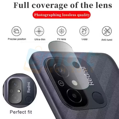 Picture of 3D Back Camera Lens Glass Protector for Xiaomi Redmi 10c 12c 13c 14c | Full Camera Coverage I 3D Lens Shield I Oil Resistant
