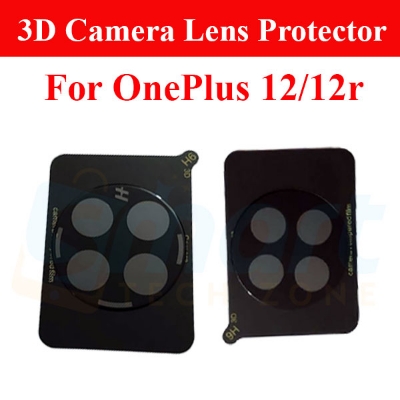 Picture of 3D Back Camera Lens Glass Protector for OnePlus 12 5G/12R | Full Camera Coverage I 3D Lens Shield I Oil Resistant