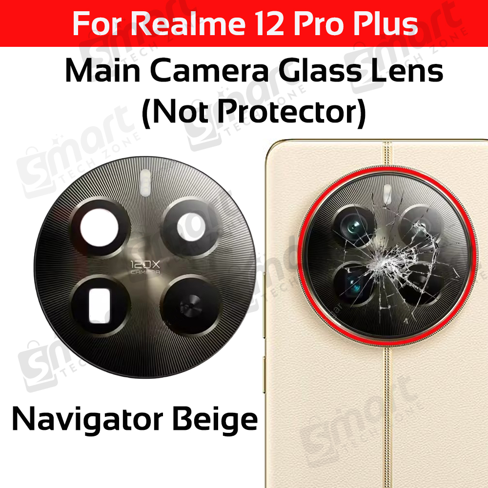 Picture of Camera Glass Lens for Realme 12 Pro (RMX 3842 - 20X ) / Pro Plus (RMX 3840 - 120X) (Not Camera Glass Protector)-Navigator Beige