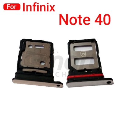 Picture of Sim Tray SD Card Tray Holder Card Compatible with Infinix Note 40 Sim Ejector Pin Replacement Part