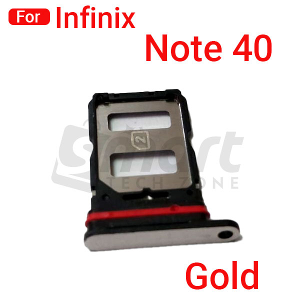 Picture of Sim Tray SD Card Tray Holder Card Compatible with Infinix Note 40 Sim Ejector Pin Replacement Part