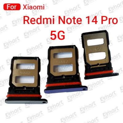 Picture of Sim Tray SD Card Tray Holder Card Compatible with Xiaomi Redmi Note 14 Pro 5G Sim Ejector Pin Replacement Part