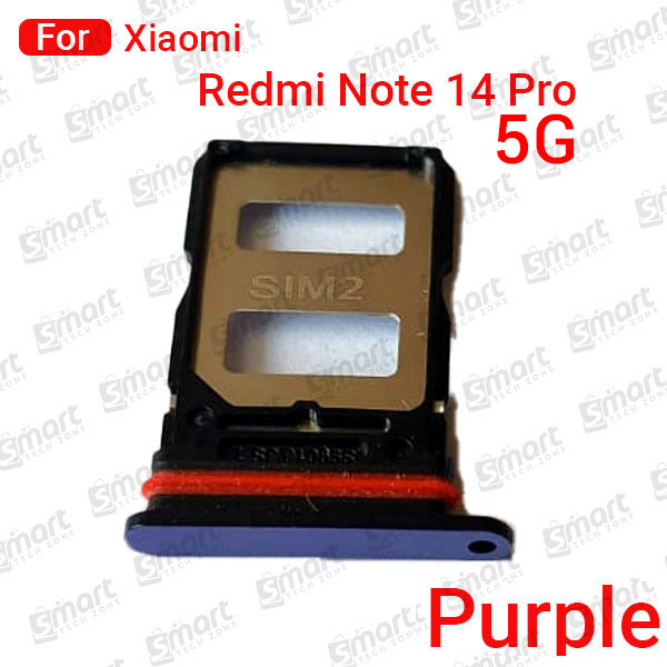Picture of Sim Tray SD Card Tray Holder Card Compatible with Xiaomi Redmi Note 14 Pro 5G Sim Ejector Pin Replacement Part