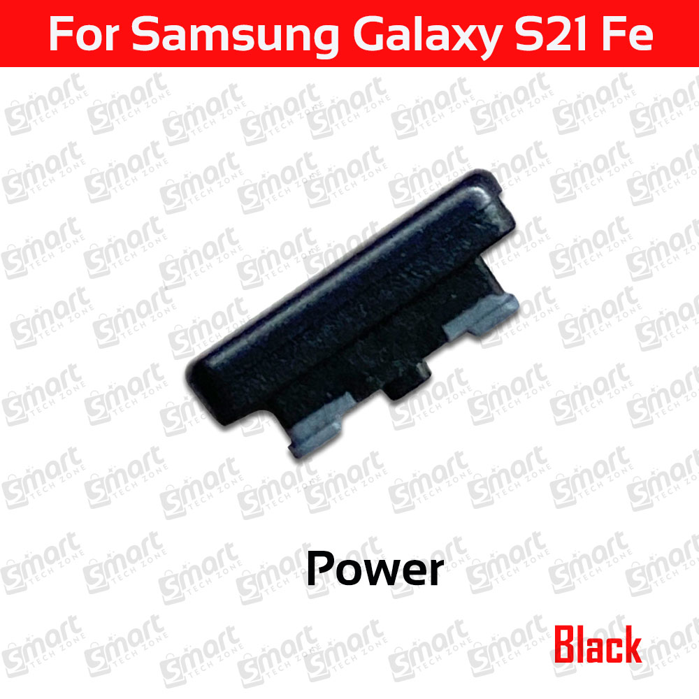 Picture of Compatible with Samsung Galaxy S21 FE 5G SM-G990 External Side Buttons Power On Off + Volume Control Button Outside Side Keys - Black