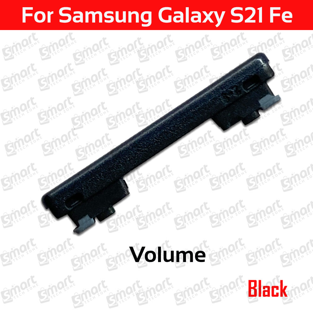 Picture of Compatible with Samsung Galaxy S21 FE 5G SM-G990 External Side Buttons Power On Off + Volume Control Button Outside Side Keys - Black