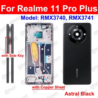 Picture of Realme 11 Pro (100 Megapixel) / Realme 11 Pro Plus (200 Megapixel) Full Body Housing With Camera Glass (LCD Frame, Side/Middle Frame, Back Panel/Backshell)