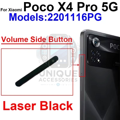 Picture of Volume Button Out Side Key For Xiaomi Poco X4 Pro 5G 2201116PG External Side Button