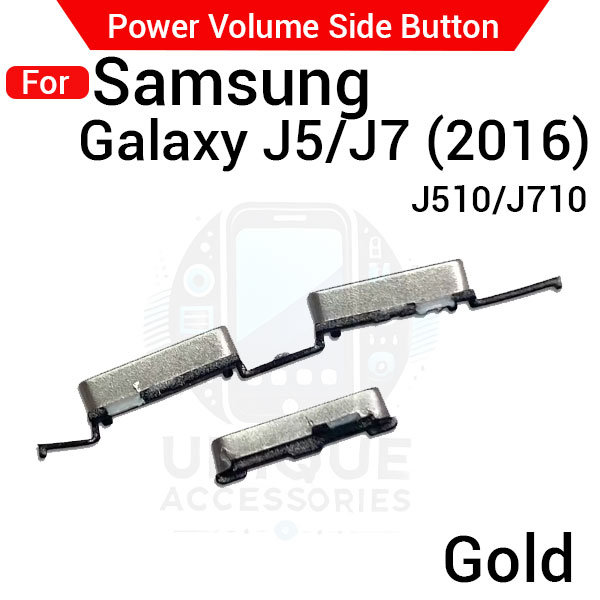 Picture of Compatible with Samsung Galaxy J5 J510 J7 J710 (2016) External Side Buttons Power On Off + Volume Control Button Outside Side Keys