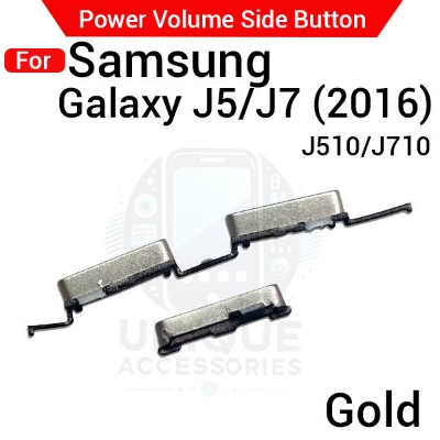 Picture of Compatible with Samsung Galaxy J5 J510 J7 J710 (2016) External Side Buttons Power On Off + Volume Control Button Outside Side Keys