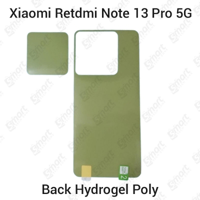 Picture of 2-in-1 Back Poly Protector and 3D Camera Glass Protector for Xiaomi Redmi Note 13 Pro 5G Lens Protector 3D Back Camera Glass Shield with Oil Resistance & Full Coverage
