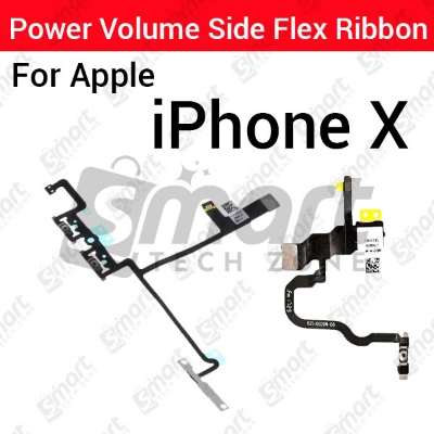 Picture of Apple iPhone X Power on / off Switch Button Side Volume Up Down Buttons Flex Cable Replacement Parts