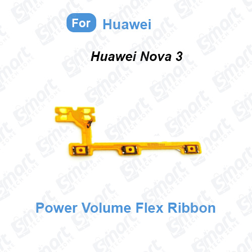 Picture of Power Volume Side Key Flex Ribbon For Huawei Nova 3 (PAR-AL00, PAR-LX1M, PAR-LX1, PAR-LX9, PAR-TL20, PAR-TL00) Flex Ribbon Cable Replacement Repair Parts