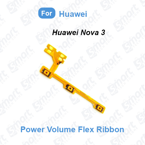 Picture of Power Volume Side Key Flex Ribbon For Huawei Nova 3 (PAR-AL00, PAR-LX1M, PAR-LX1, PAR-LX9, PAR-TL20, PAR-TL00) Flex Ribbon Cable Replacement Repair Parts