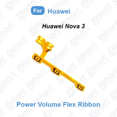 Picture of Power Volume Side Key Flex Ribbon For Huawei Nova 3 (PAR-AL00, PAR-LX1M, PAR-LX1, PAR-LX9, PAR-TL20, PAR-TL00) Flex Ribbon Cable Replacement Repair Parts