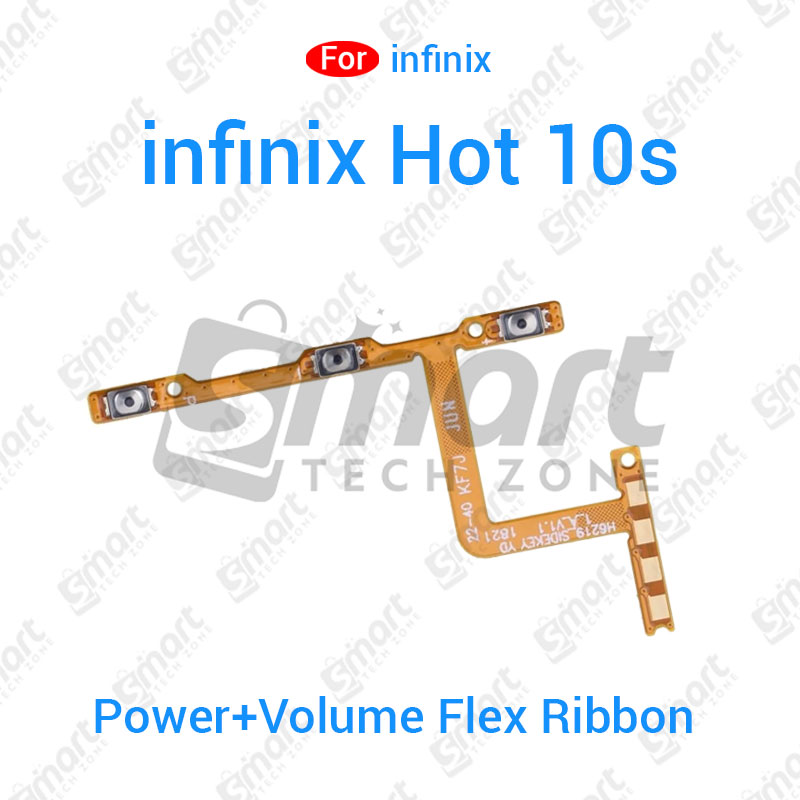 Picture of Power Button Volume Switch On Off Key Flex Cable For infinix Hot 10s 20i 50i Side Volume Up Down Buttons Flex Cable Replacement Parts