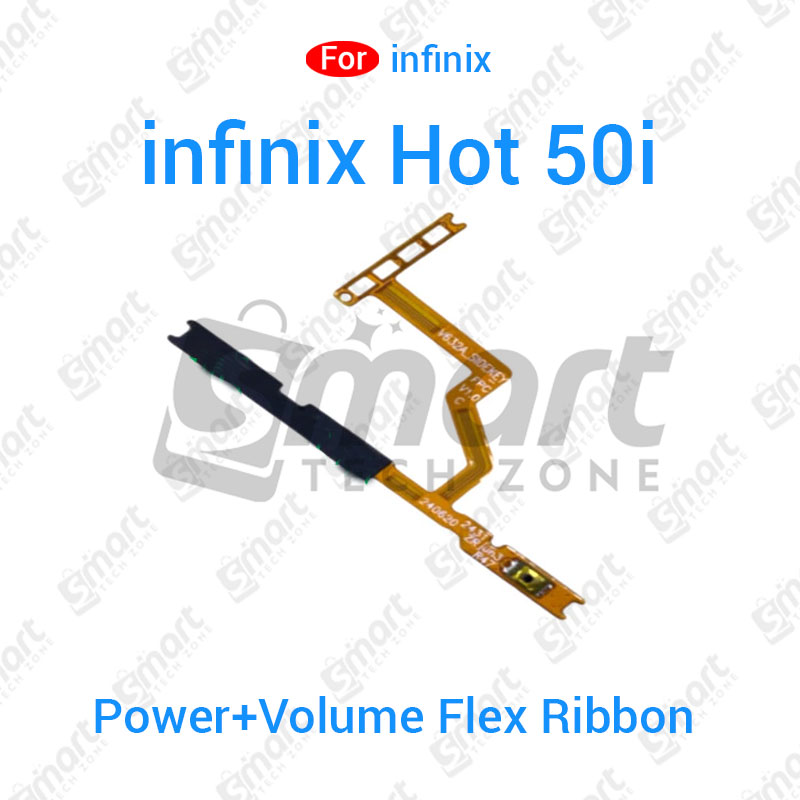 Picture of Power Button Volume Switch On Off Key Flex Cable For infinix Hot 10s 20i 50i Side Volume Up Down Buttons Flex Cable Replacement Parts