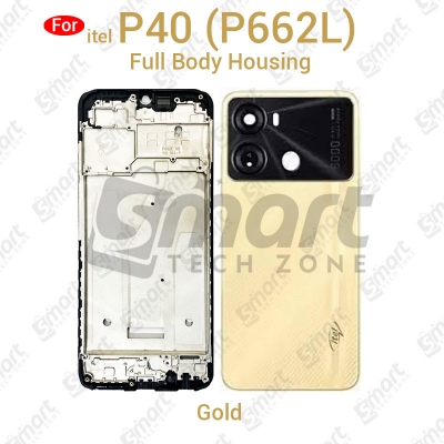 Picture of itel P40 P662L Full Body Housing With Camera Glass (LCD Frame, Side/Middle Frame, Back Panel/Backshell)