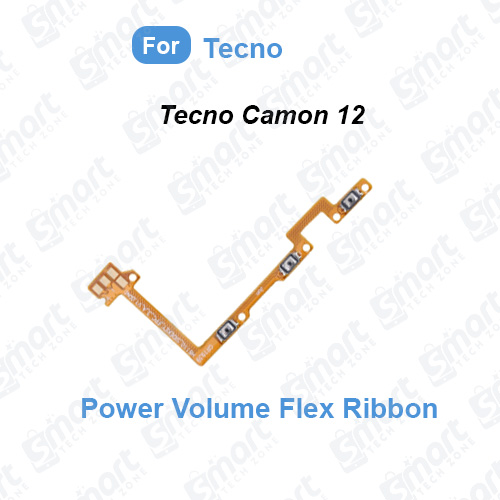 Picture of Power Button Volume Switch On Off Key Flex Cable For Tecno Camon 12 (CC7S) Side Volume Up Down Buttons Flex Cable Replacement Parts
