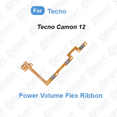 Picture of Power Button Volume Switch On Off Key Flex Cable For Tecno Camon 12 (CC7S) Side Volume Up Down Buttons Flex Cable Replacement Parts