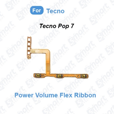 Picture of Tecno Pop 7 (BF6) Power on / off Switch Button Side Volume Up Down Buttons Flex Cable Replacement Parts