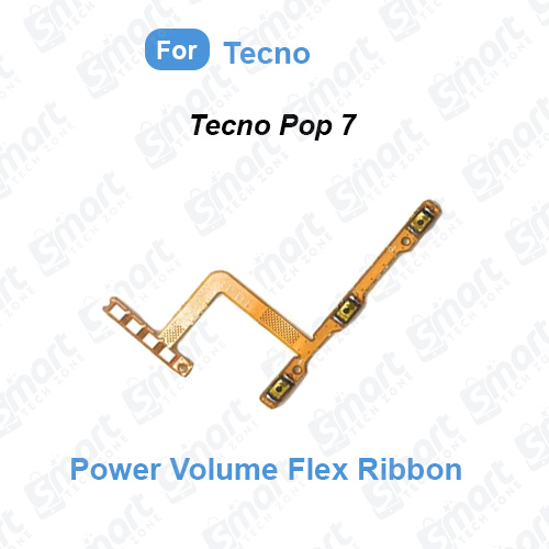 Picture of Tecno Pop 7 (BF6) Power on / off Switch Button Side Volume Up Down Buttons Flex Cable Replacement Parts