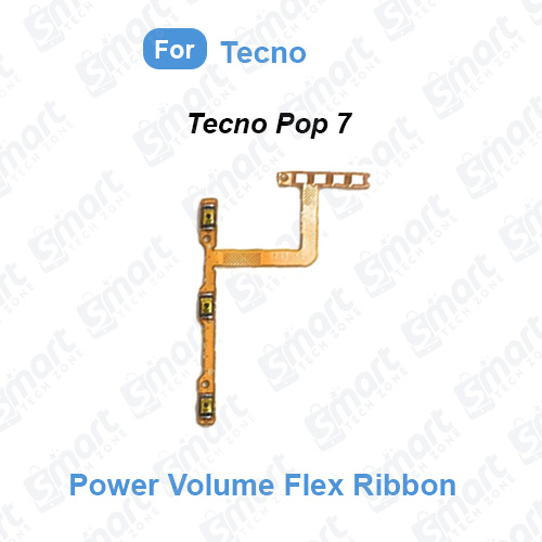 Picture of Tecno Pop 7 (BF6) Power on / off Switch Button Side Volume Up Down Buttons Flex Cable Replacement Parts