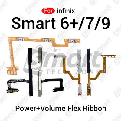 Picture of Power Button Volume Switch On Off Key Flex Cable For Infinix Smart 6 Plus 7 9 Side Volume Up Down Buttons Flex Cable Replacement Parts