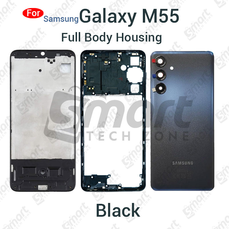 Picture of Samsung Galaxy M55 5G (SM-M556B, SM-M556B/DS) Full Body Housing With Camera Glass (LCD Frame, Side/Middle Frame, Back Panel/Backshell)