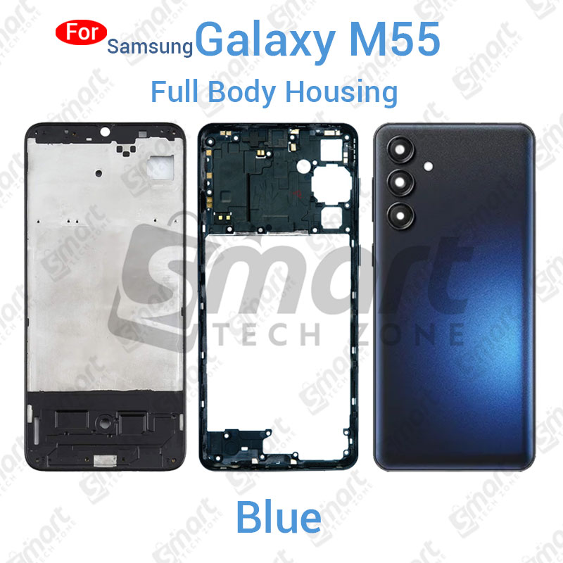 Picture of Samsung Galaxy M55 5G (SM-M556B, SM-M556B/DS) Full Body Housing With Camera Glass (LCD Frame, Side/Middle Frame, Back Panel/Backshell)