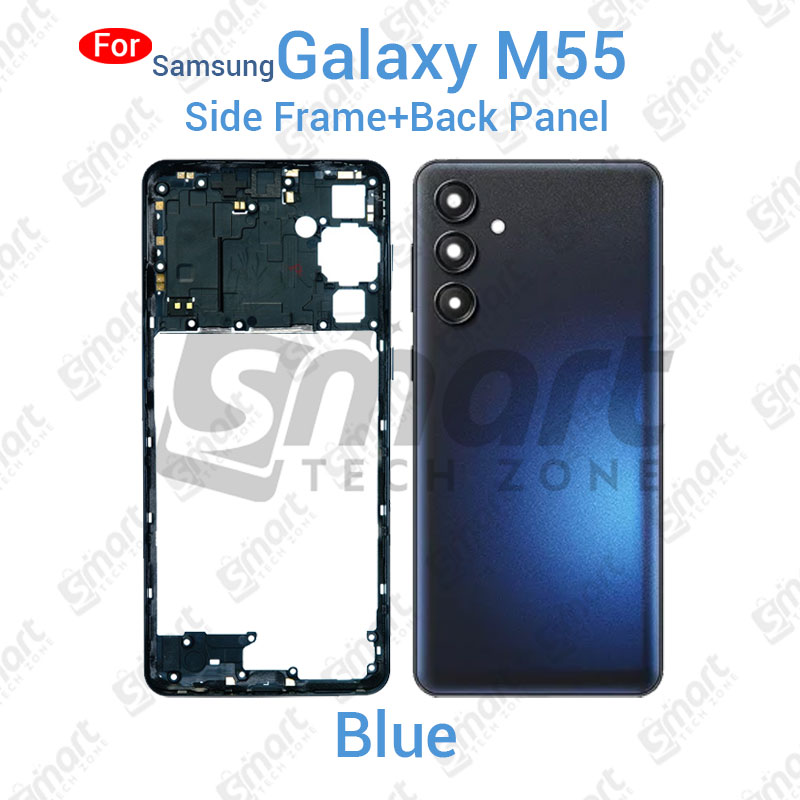 Picture of Samsung Galaxy M55 5G (SM-M556B, SM-M556B/DS) Full Body Housing With Camera Glass (LCD Frame, Side/Middle Frame, Back Panel/Backshell)