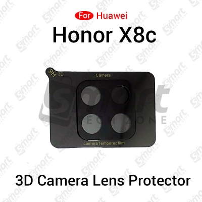 Picture of 3D Back Camera Lens Glass Protector for Huawei Honor X8c | Full Camera Coverage I 3D Lens Shield I Oil Resistant